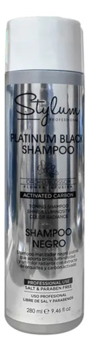 Shampoo Matizador Platinum Black Cabello Cano Plata Rubio