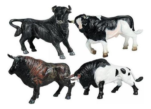 Figura De Juguete De Animales De Granja, Toros, Caballos, Va