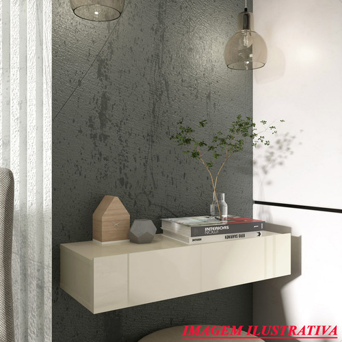 Nicho Aparador De Apoio Prateleira Nobre 80 Cm Cor Off White
