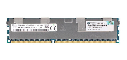 Memoria Ram Servidores 32 Gb Ddr3 4rx4 Pc3l-8500r Ecc Reg