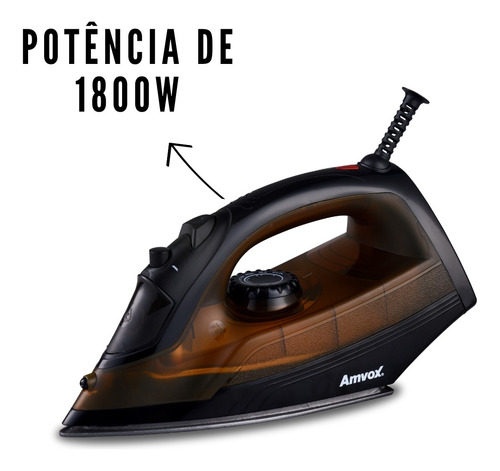 Ferro De Passar Á Vapor Amvox Af 1606 1250w 127v