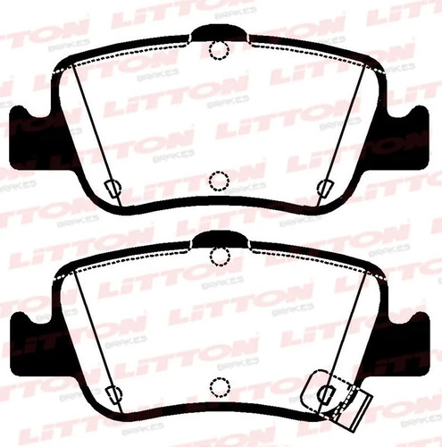 Pastilla Freno Litton Tras Toyota Corolla 1zz 2zr 3zr Toyota