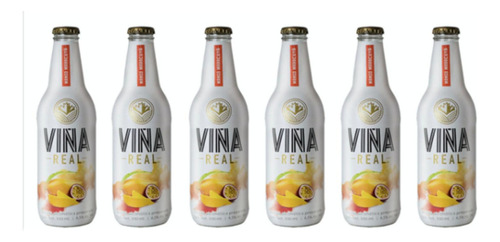 Pack De 6 Cooler Viña Real Mango Maracuya 330 Ml