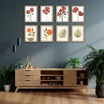Comprar Set De 8 Cuadros 20x30 Arte Abstracto Deco Living 