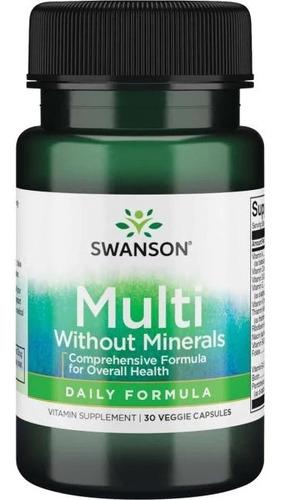 Multi Sin Minerales Fórmula Diaria 30 Caps De Swanson 