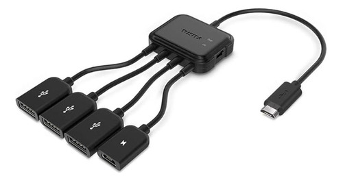 Kirin Adaptador Micro Usb Hub Con Potencia Adaptador De