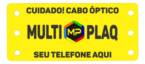 Plaqueta Abnt Placa De Identificação Cabo Óptico - 400 Un