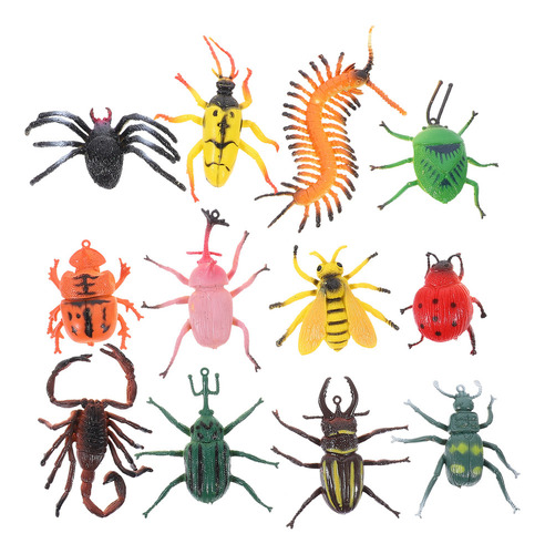 Set De 10 Figuras Educativas De Modelos De Insectos
