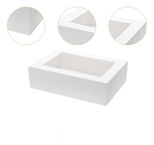 10x Caixas De Confeitaria Para Tortas E, Embalagem Para