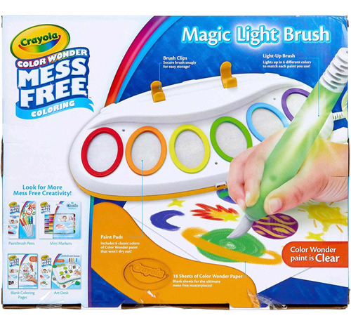 Crayola Color Wonder Magic Light Brush Brocha Mágica De Luz