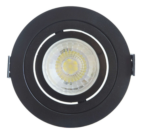 Spot Móvil 9.2cm Corte 7.5cm Con Lámpara Dicroica Cálida