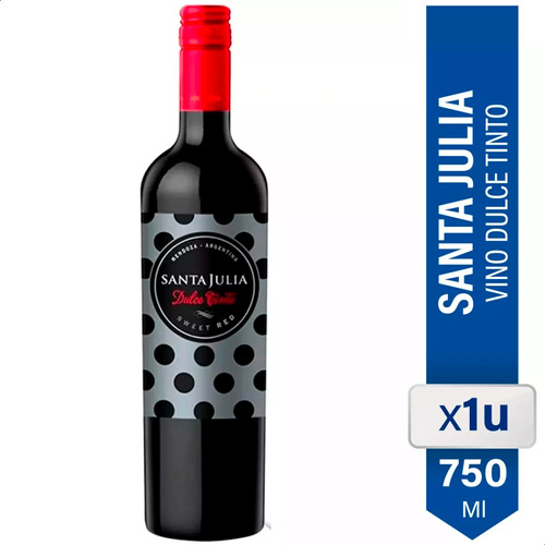 Vino Santa Julia Dulce Tinto Natural 750ml