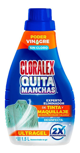 Quitamanchas En Gel Cloralex Poder Vinagre 1.5l