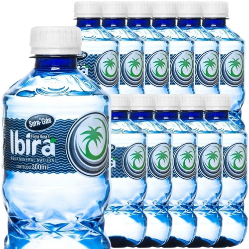 Água Alcalina Ibirá 300ml S/g Ph 10,24 - Fardo 12 Unidades