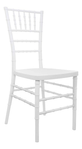 Flash Furniture Advantage Silla Chiavari De Resina Blanca