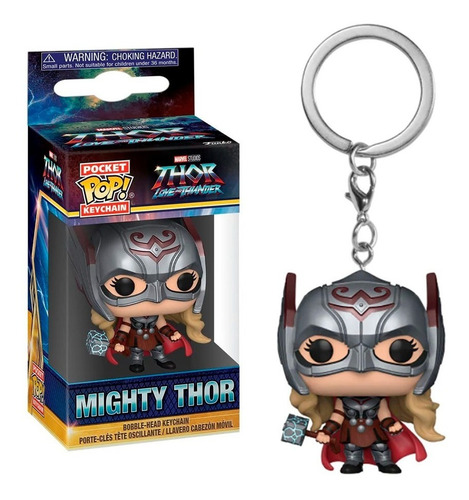Imagen 2 de 3 de Funko Pop Llavero Mighty Thor * Thor Love & Thunder