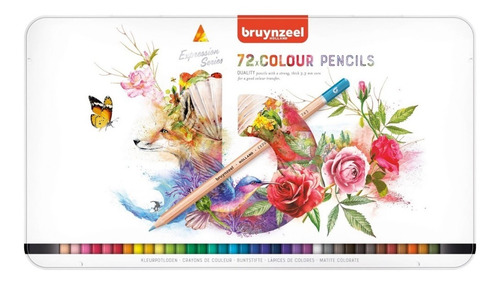Lápices De Colores Bruynzeel Expression Set 72 Colores