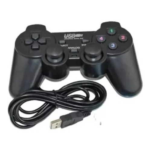 Control Alámbrico Usb Joystick Para Pc Con Dualshock Nuevos