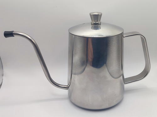 Pava Tetera Cafetera Cuello Cisne Acero Inox 360ml Con Tapa