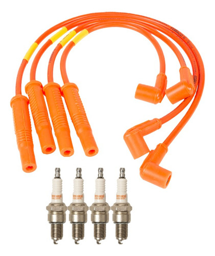 Kit Cables Y Bujias Alta Performance Ferrazzi Vw Gol Trend