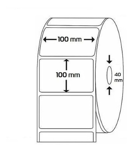 Etiquetas Adhesivas Termicas Mercado Envios 100x100 500 Unid