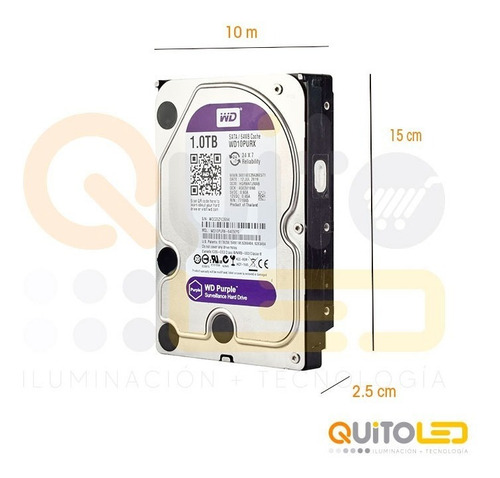 Disco Duro Western Purple 1 2 3 4 6 8 Tb 3 Años Garantía