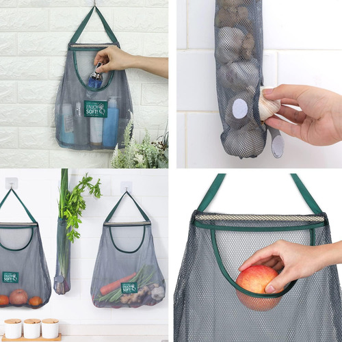 Drwssr Bolsa De Malla Para Almacenamiento De Frutas Y Verdur