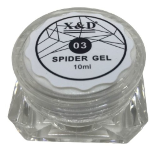 Spider Gel Unhas Teia De Aranha Xed Led Uv Branco 10ml