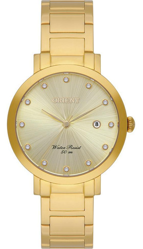 Relógio Orient Feminino Ref: Fgss1257 C1kx Casual Dourado