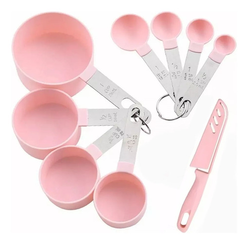 Tazas Medidoras Y Cucharas De Reposteria Cocina 8 Pz