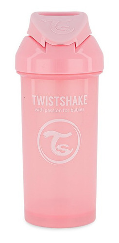 Twistshake Vaso Con Bombilla 360ml 12+m Straw Cup - Rosa