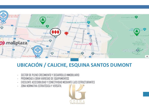 Paño Inmobiliario Santos Dumont A Pasos Metro Cerro Blanco