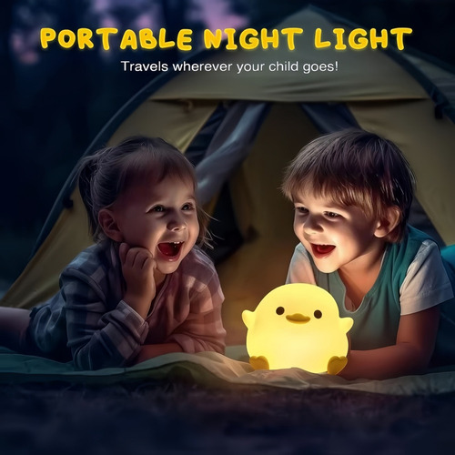 Y K Luz De Pato Led De Silicona Para Niños Con Sensor Táctil