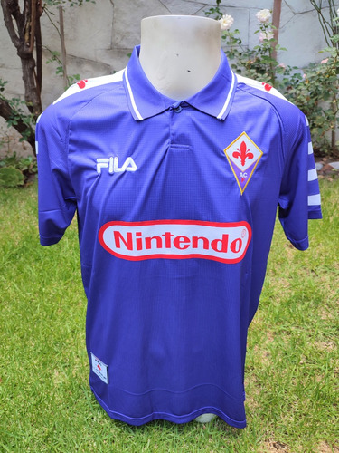 Jersey Fiorentina Retro Violeta 98 Nintendo Talla Xl