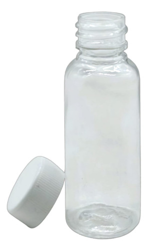 Botella Pet Boston 30ml Con Tapa Plana Y Liner (50 Pza)