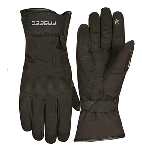 Guantes Para Moto Fassed Fgl-701 Imper Man Negro Impermeable