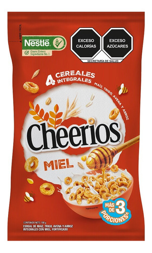 5 Pzs Nestle Cereal Multigranos Integrales Con Miel Cheerios