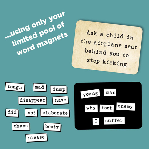 Party Game Ransom Notes The Ridiculous Word Magnet 3+ Player