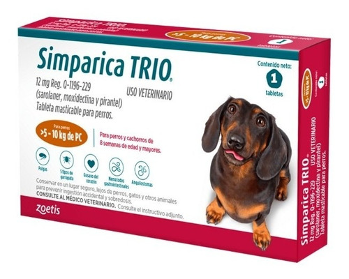 Simparica Trio 5-10 Kg 1 Tableta 