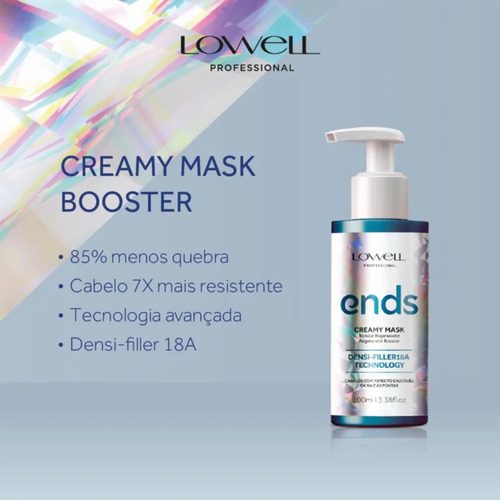 Kit Lowell Ends Sh 240ml + Leave-in 100ml+ Creamy Mask 100ml
