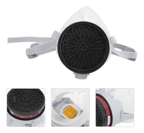 Imagen 6 de 10 de Cubierta Facial Reutilizable Media Cara Protector Gas Defens