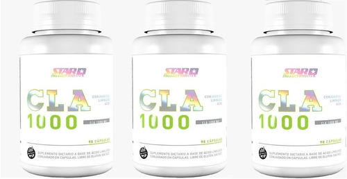 Combo 3x Cla Star Nutrition 270 Capsulas Quemador De Grasa