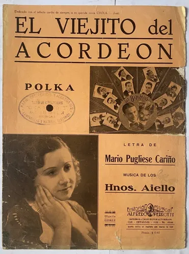 Antigua Partitura Tango, El Viejito Del ... Pugliese Mv (Usado)