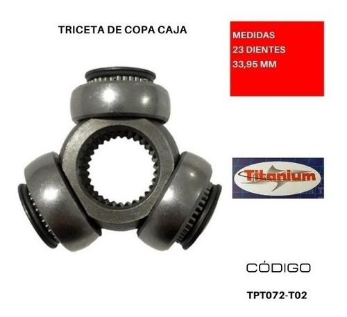 Triceta Copa Caja Toyota Corolla New Sensation 1.8l(23 Dts)