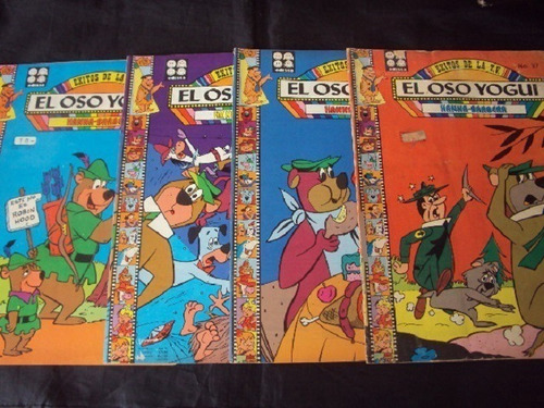 Pack El Oso Yogui - 4 Unidades (hanna- Barbera)