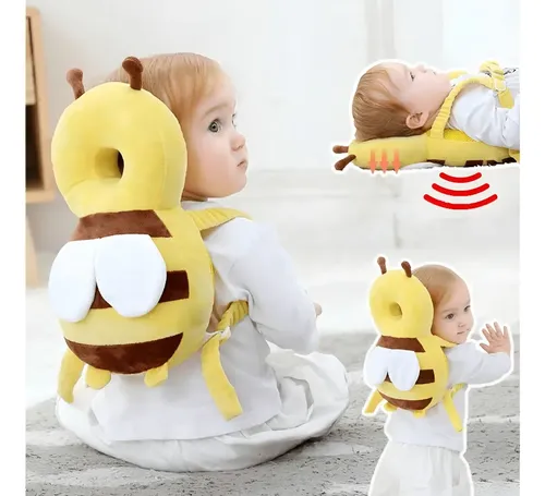 Almofada Protetora Para Cabeça De Bebê Tipo Mochila Abelha Bee ...