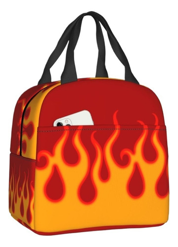 Bolsa De Almuerzo Aesthetic Pop Art Hot Fire Racing Flames C