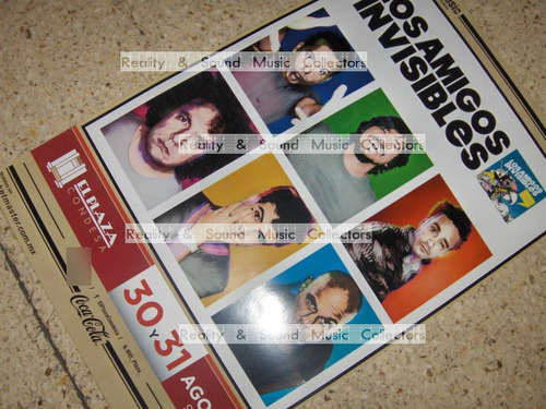 Amigos Invisibles Poster Plaza Condesa Original De Coleccion (Usado)