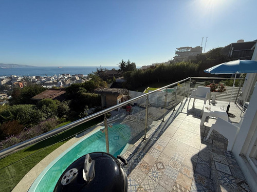 Casa 5d 3b Con Piscina Y Vista Al Mar En Reñaca