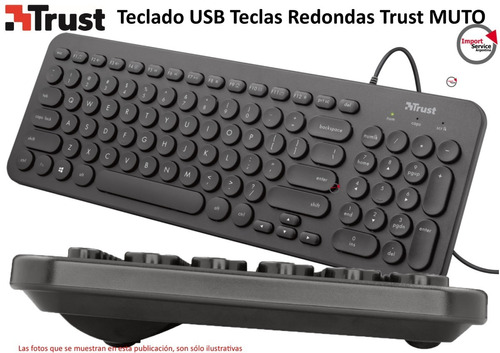 Teclado Usb Teclas Redondas Trust Muto